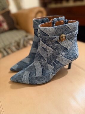 Kurt Geiger Denim Ankle Boot NEW